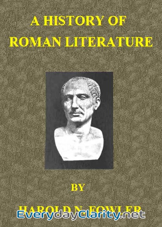 Book cover: A History Of Roman Literature