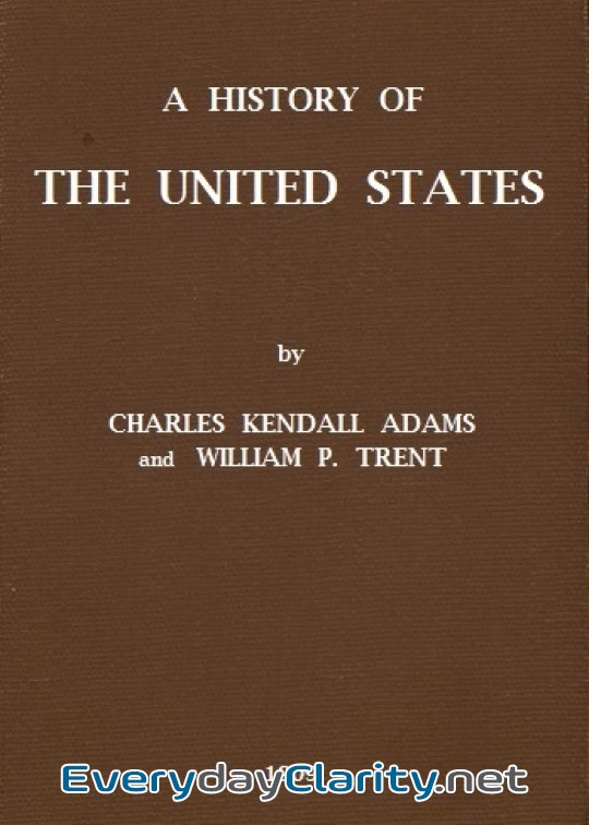 Book cover: A History Of The United States