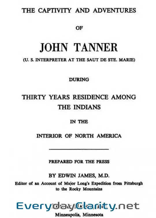 Book cover: A Narrative Of The Captivity And Adventures Of John Tanner (U.s. Interpreter At The Saut D