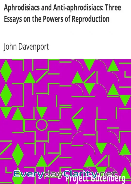 Book cover: Aphrodisiacs And Anti-Aphrodisiacs. Three Essays On The Powers Of Reproduction