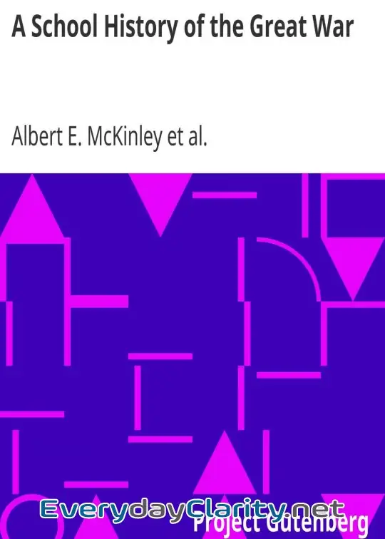 Book cover: A School History Of The Great War