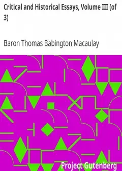 Critical And Historical Essays, Volume Iii (Of 3)