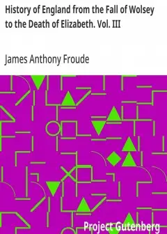 History Of England From The Fall Of Wolsey To The Death Of Elizabeth. Vol. Iii