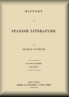 History Of Spanish Literature, Vol. 1 (Of 3)