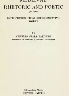 Medieval Rhetoric And Poetic To 1400