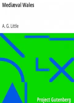 Mediæval Wales . Chiefly In The Twelfth And Thirteenth Centuries. Six Popular Lectures