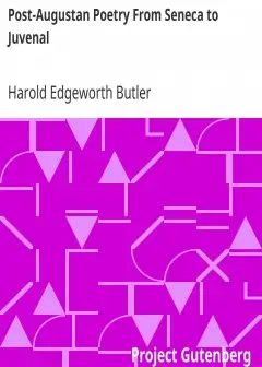 Post-Augustan Poetry From Seneca To Juvenal