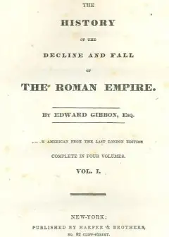 The History Of The Decline And Fall Of The Roman Empire . Table Of Contents With Links In