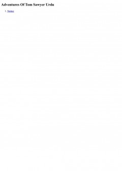 Adventures Of Tom Sawyer Urdu