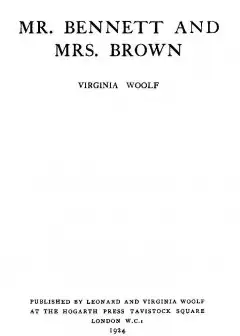 Mr. Bennett And Mrs. Brown