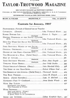 The Taylor-Trotwood Magazine, Vol. Iv, No. 4, January 1907