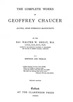 Chaucer’s Works, Volume 2 Boethius And Troilus