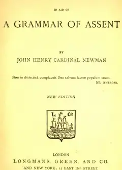 An Essay In Aid Of A Grammar Of Assent