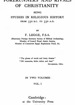 Forerunners And Rivals Of Christianity