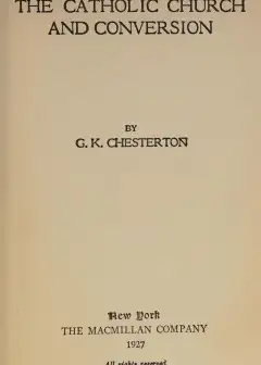 The Catholic Church And Conversion