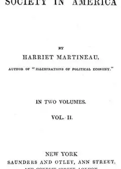 Society In America, Volume 2 (Of 2)