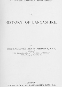 A History Of Lancashire