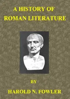 A History Of Roman Literature