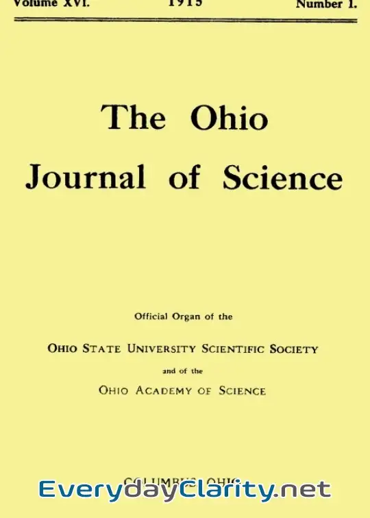 Book cover image The Ohio Journal Of Science, Vol. Xvi, No. 1, November 1915