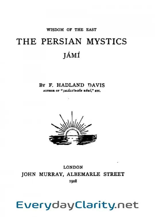 Book cover image The Persian Mystics. Jã¡m├¡