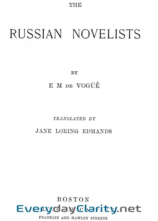 Book cover image The Russian Novelists