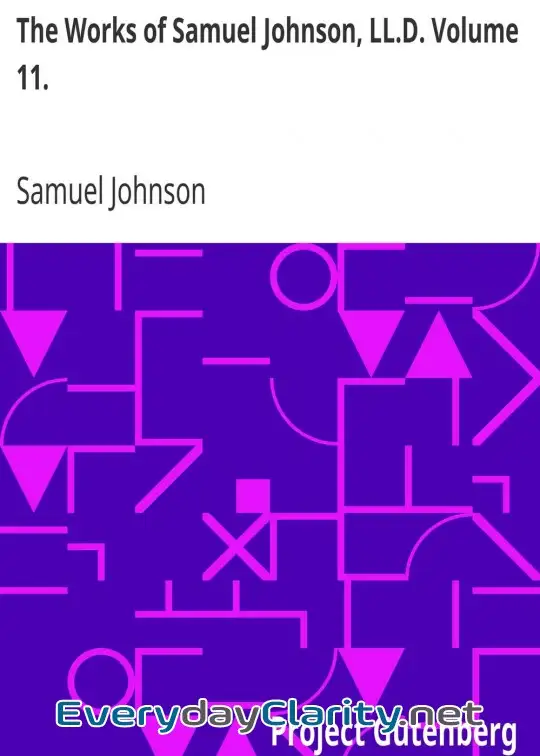 Book cover image The Works Of Samuel Johnson, Ll.d. Volume 11. . Parlimentary Debates Ii