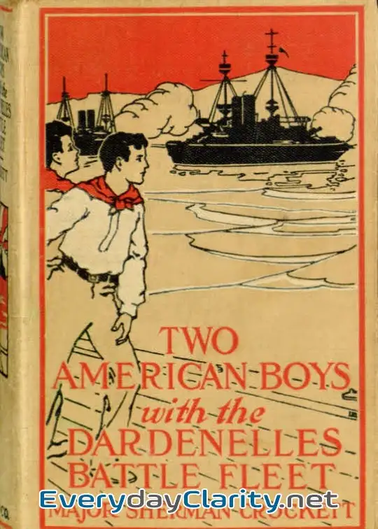 Book cover image Two American Boys With The Dardanelles Battle Fleet