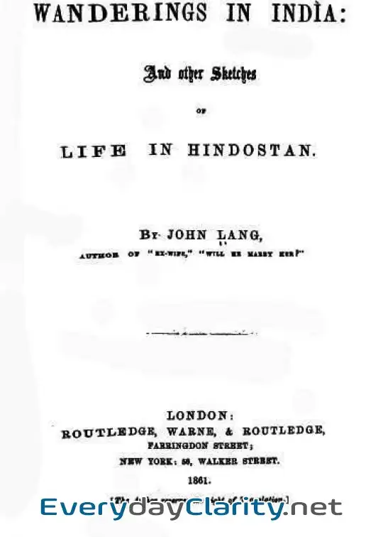 Book cover image Wanderings In India, And Other Sketches Of Life In Hindostan