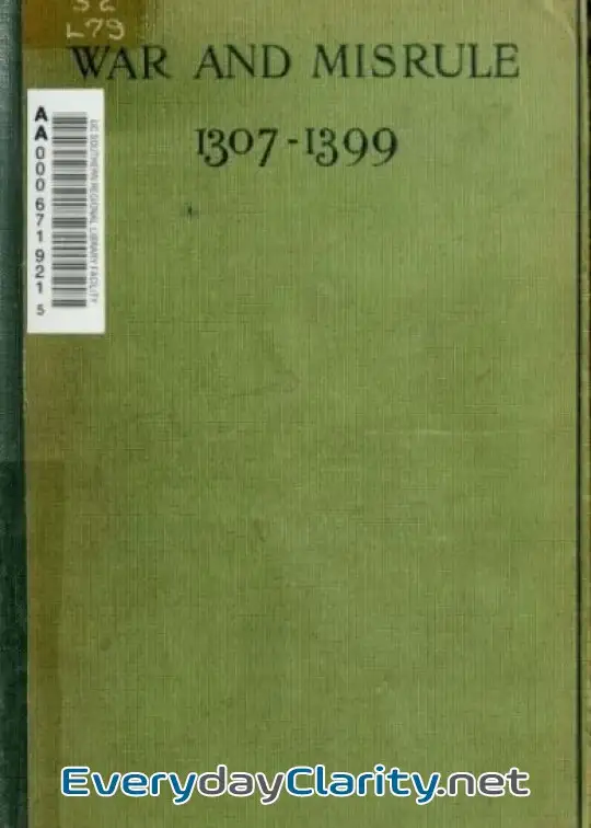 Book cover image War And Misrule (1307-1399)