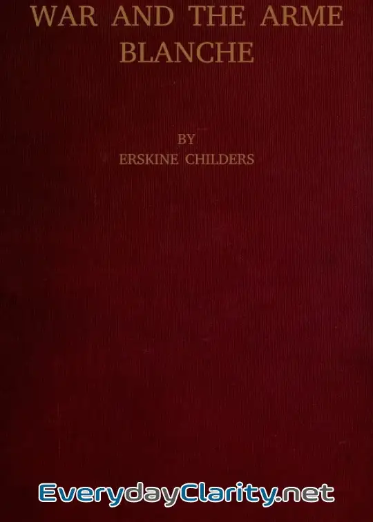 Book cover image War And The Arme Blanche