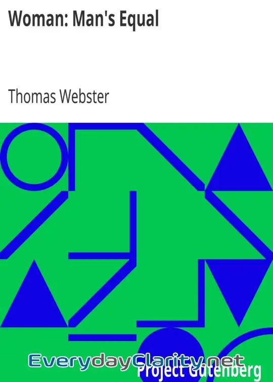 Book cover image Woman. Man’s Equal