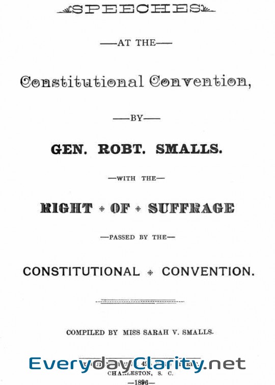 Book cover: Speeches At The Constitutional Convention . With The Right Of Suffrage Passed By The Const