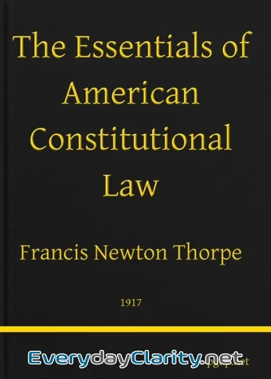 Book cover image The Essentials Of American Constitutional Law