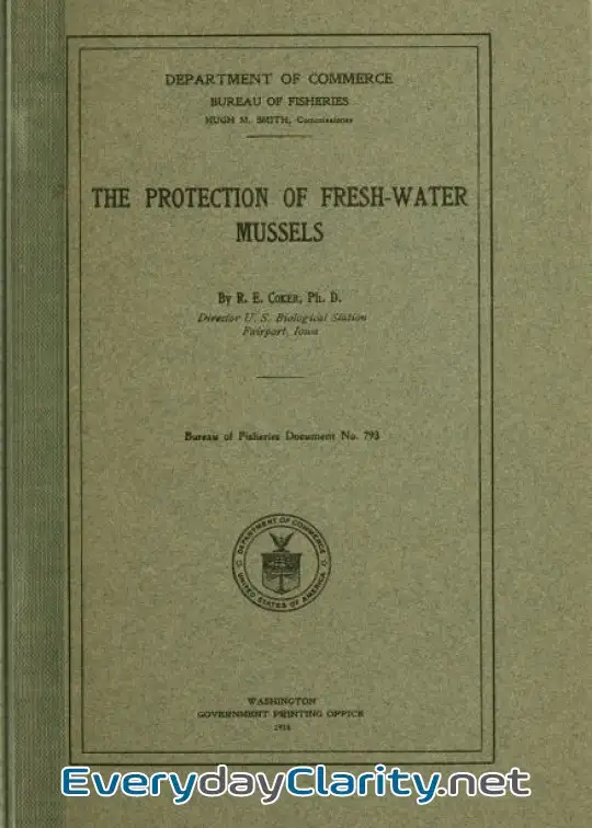 Book cover image The Protection Of Fresh-Water Mussels