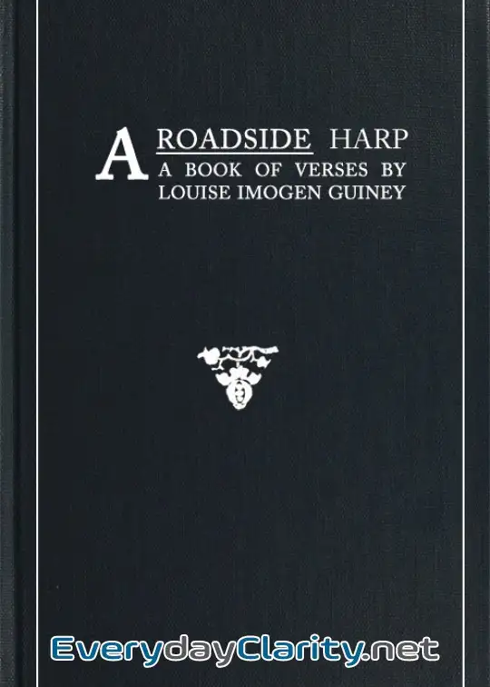 Book cover image A Roadside Harp. A Book Of Verses