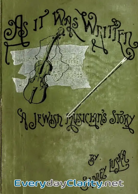 Book cover image As It Was Written. A Jewish Musician’s Story