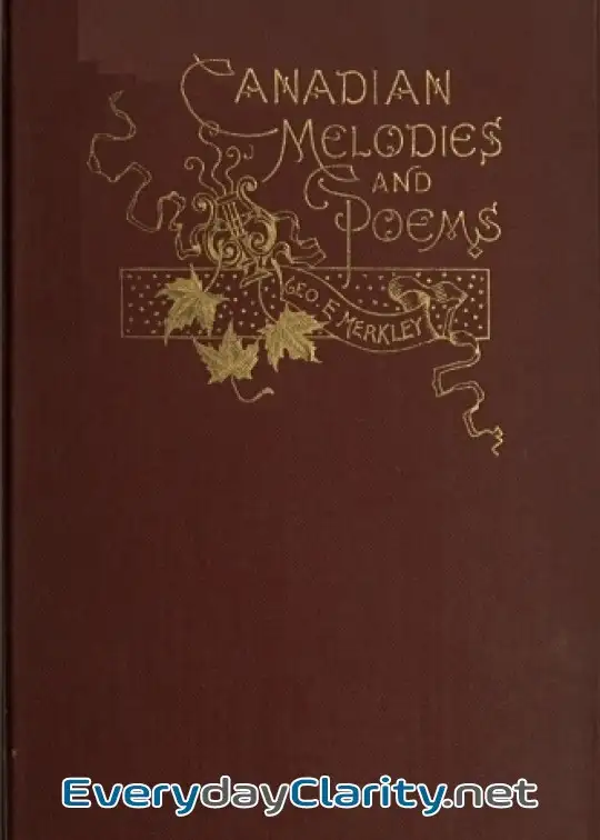 Book cover image Canadian Melodies And Poems
