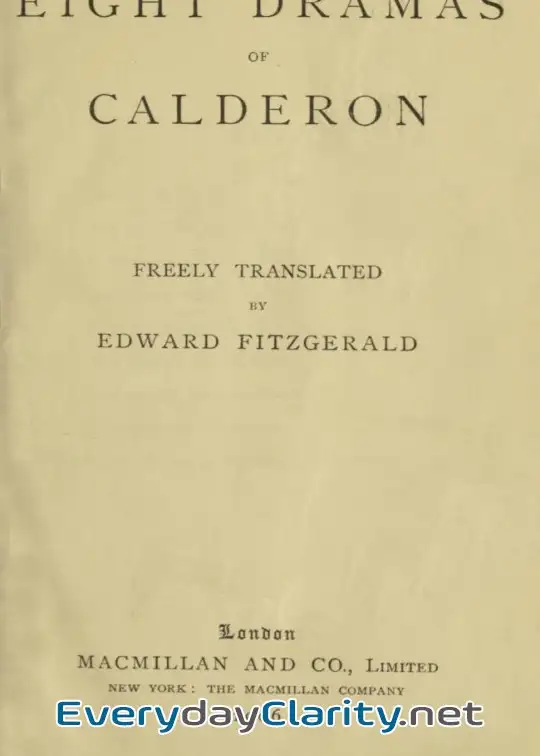 Book cover image Eight Dramas Of Calderon