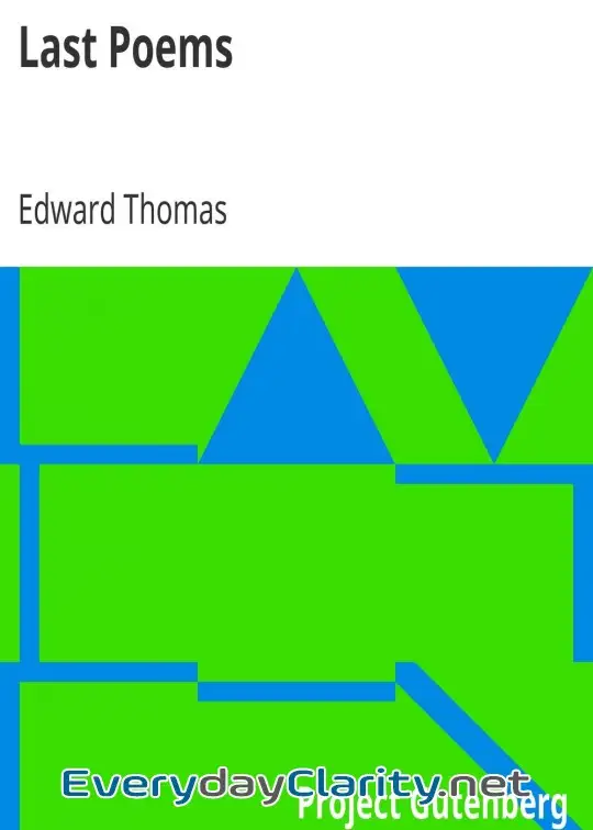 Book cover: Last Poems