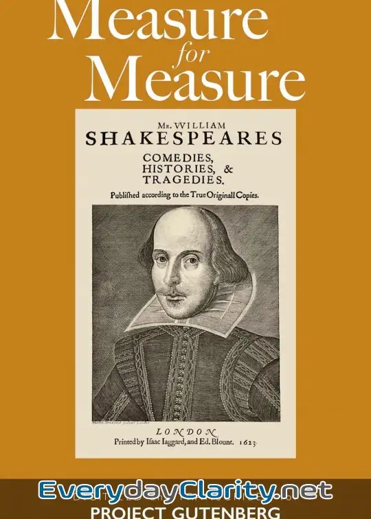 Book cover: Measure For Measure