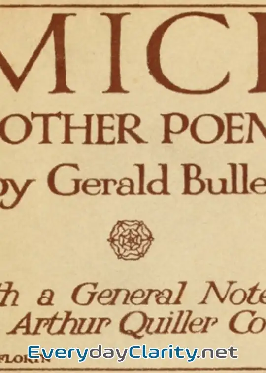 Book cover: Mice & Other Poems