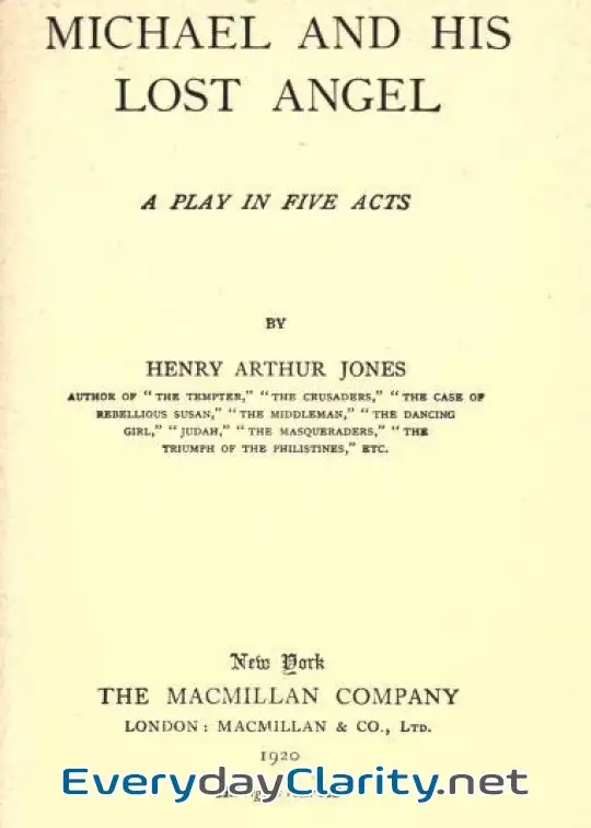 Book cover: Michael And His Lost Angel. A Play In Five Acts