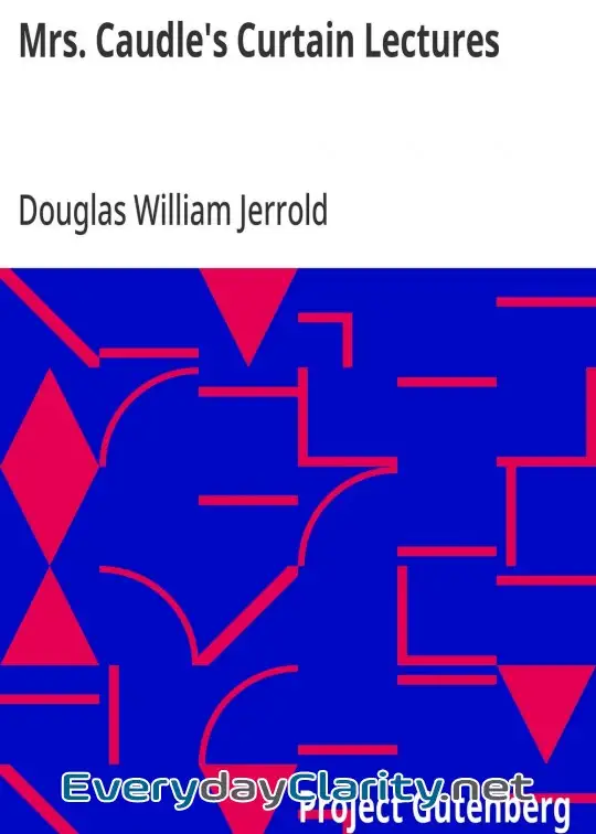 Book cover: Mrs. Caudle’s Curtain Lectures