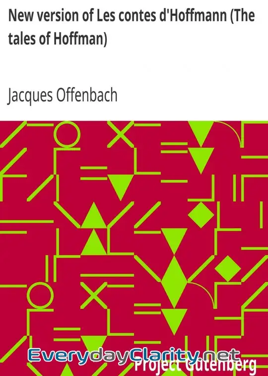 Book cover: New Version Of Les Contes D’Hoffmann (The Tales Of Hoffman)