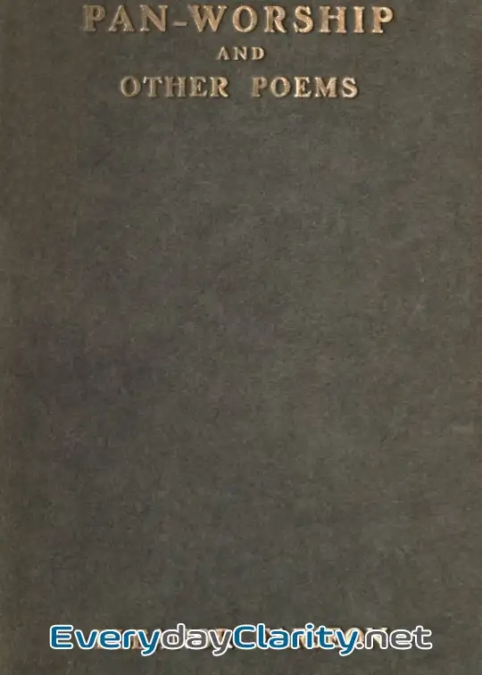 Book cover: Pan-Worship, And Other Poems