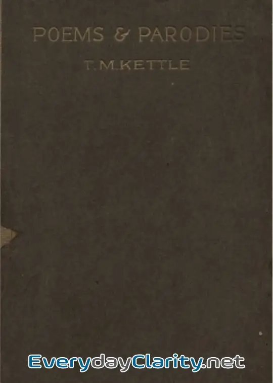 Book cover: Poems & Parodies