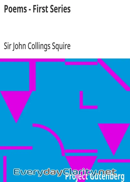 Book cover: Poems - First Series