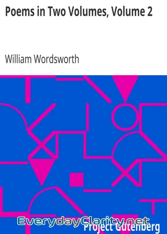 Book cover: Poems In Two Volumes, Volume 2