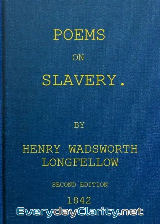Book cover: Poems On Slavery