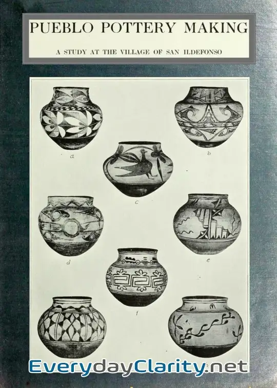 Book cover: Pueblo Pottery Making. A Study At The Village Of San Ildefonso
